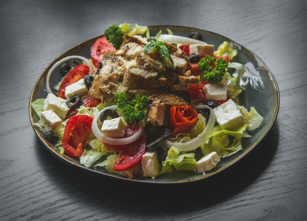 Mediterranean Chicken & Feta Salad